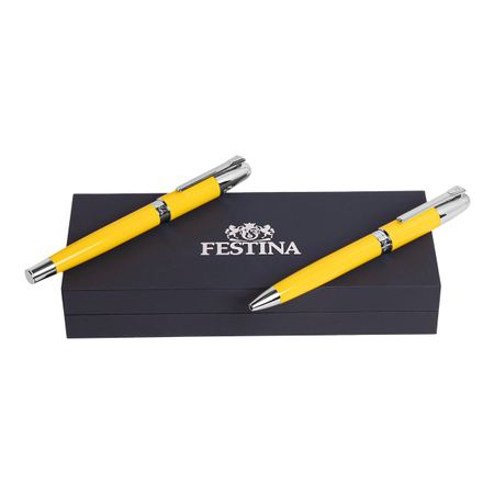Festina Set Classicals Chrome Yellow (ballpoint pen & fountain pen)