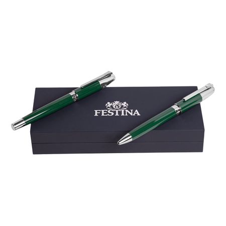 Festina Set Classicals Chrome Green (ballpoint pen & fountain pen)