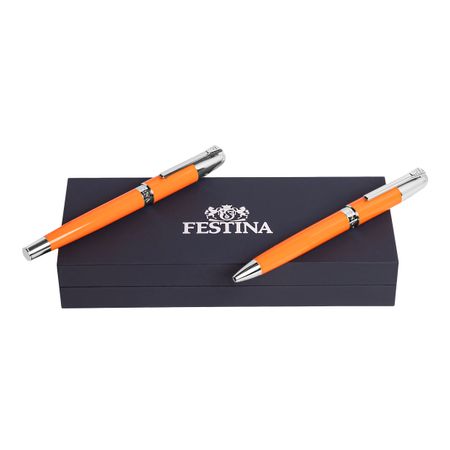 Festina Set Classicals Chrome Orange (ballpoint pen & fountain pen)