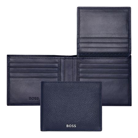 Hugo Boss Wallet with flap Classic Grained Navy