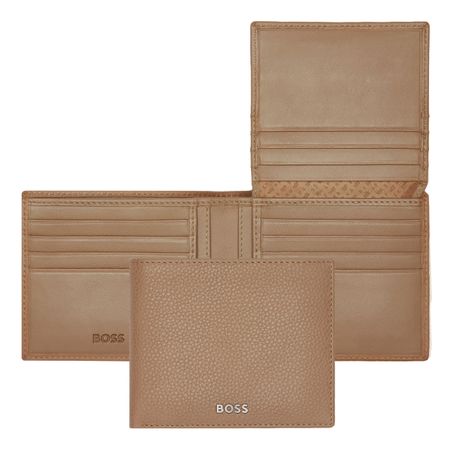 Hugo Boss Wallet with flap Classic Grained Camel