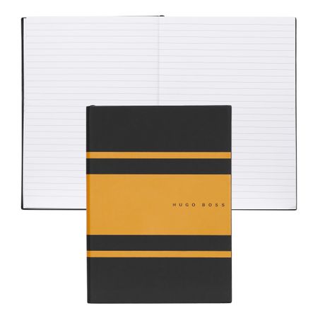 Hugo Boss Notebook A5 Essential Gear Matrix Yellow Lined
