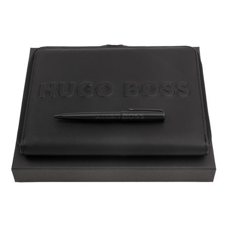 Hugo Boss Set Label Black (ballpoint pen & conference folder A5)