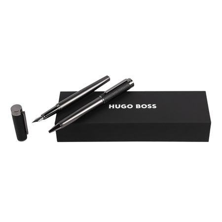 Hugo Boss Set Corium Black (ballpoint pen & fountain pen)