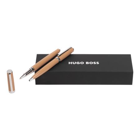 Hugo Boss Set Gear Icon Camel (ballpoint pen & rollerball pen)
