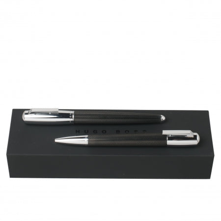 Hugo Boss Set Pure Black (ballpoint pen & rollerball pen)