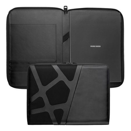Hugo Boss Conference folder zip A4 Craft Black