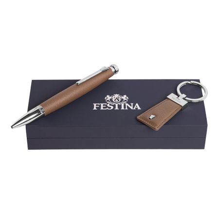 Festina Set Chronobike Camel (ballpoint pen & key ring)