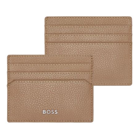 Hugo Boss Card holder Classic Grained Camel