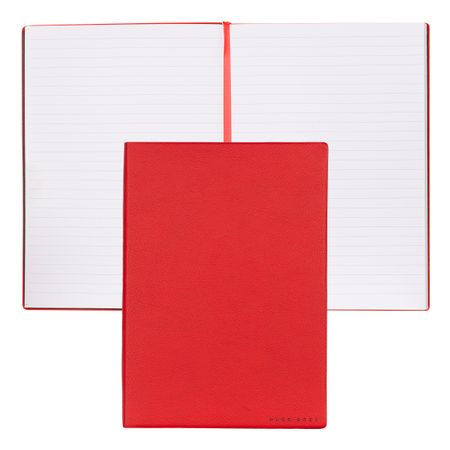 Hugo Boss Notebook A5 Essential Storyline Red Lined