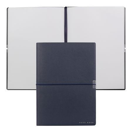 Hugo Boss Notebook A5 Elegance Storyline Navy Plain