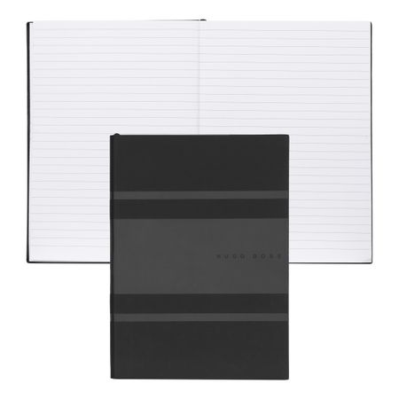 Hugo Boss Notebook A5 Essential Gear Matrix Black Lined