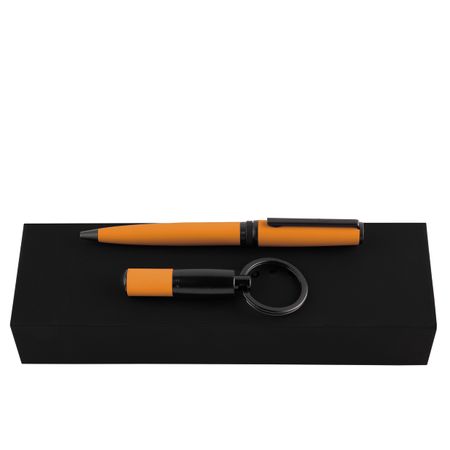 Hugo Boss Set Gear Matrix Yellow (ballpoint pen & key ring)