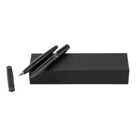 Hugo Boss Set Illusion Gear Black (ballpoint pen & fountain pen)