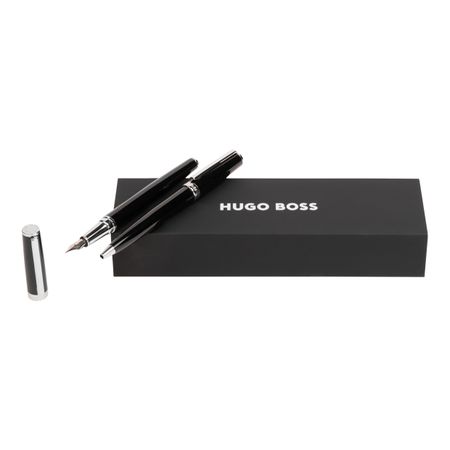 Hugo Boss Set Gear Icon Black (ballpoint pen & fountain pen)