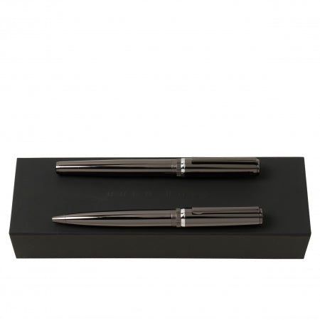 Hugo Boss Set Gear Gun (ballpoint pen & fountain pen)