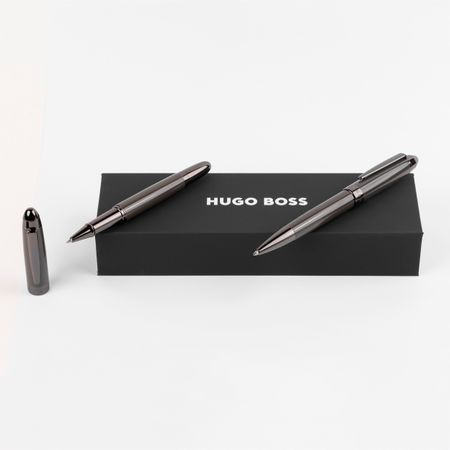 Hugo Boss Set Icon Grey (ballpoint pen & rollerball pen)