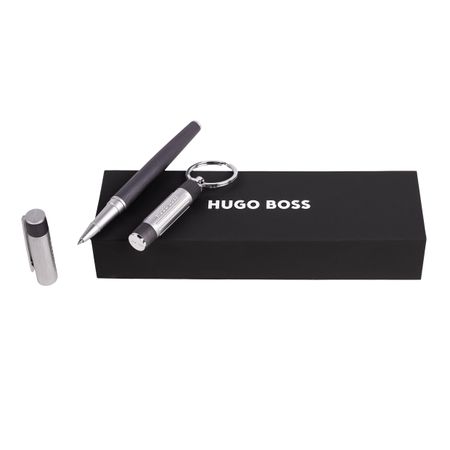 Hugo Boss Set Gear Ribs Gun (rollerball pen & key ring)