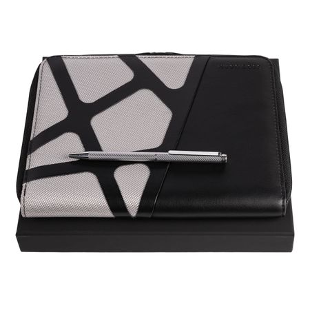 Hugo Boss Set HUGO BOSS Chrome (ballpoint pen & conference folder A5)