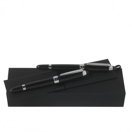 Hugo Boss Set Icon Black (rollerball pen & fountain pen)