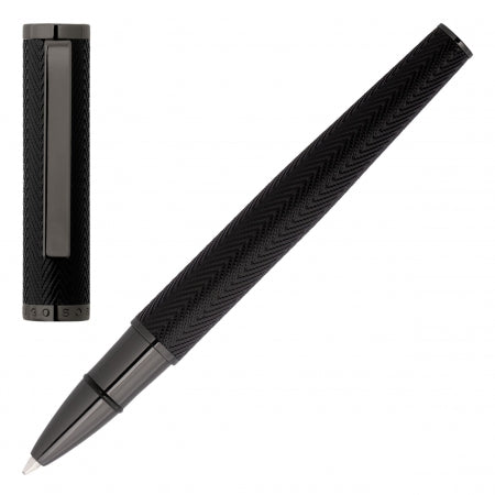 Hugo Boss Rollerball pen Formation Herringbone Gun