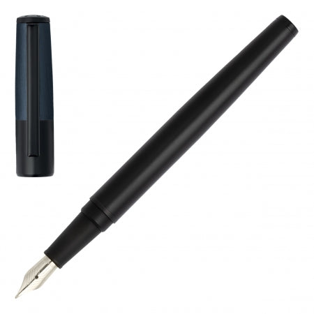 Hugo Boss Fountain pen Gear Minimal Black & Navy