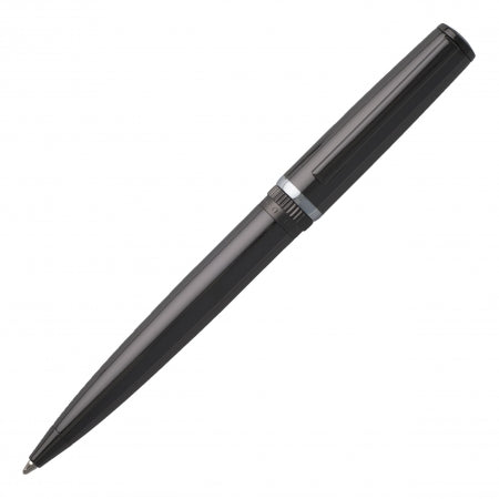 Hugo Boss Ballpoint pen Gear Metal Dark Chrome