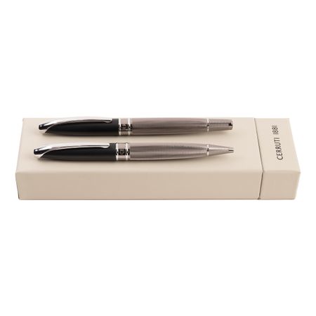 Cerruti 1881 Set Abbey Diamond Gun (ballpoint pen & rollerball pen)